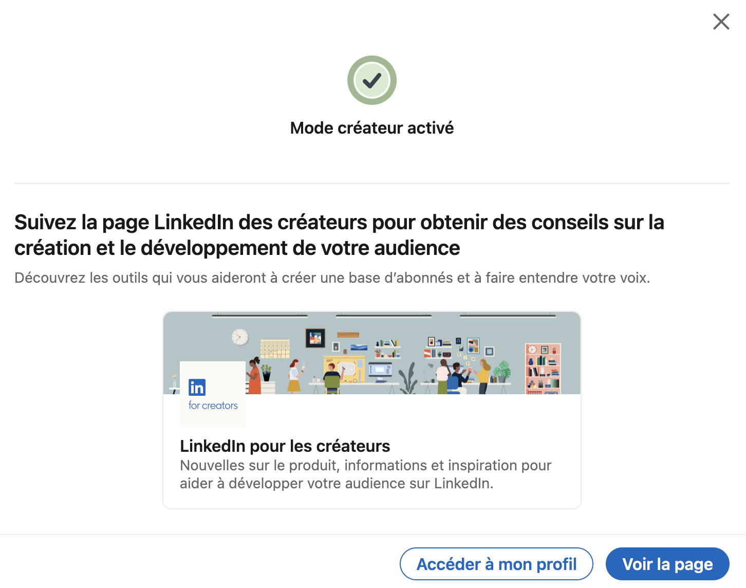 Professionnels de Santé : activez le mode créateur sur votre compte Linkedin